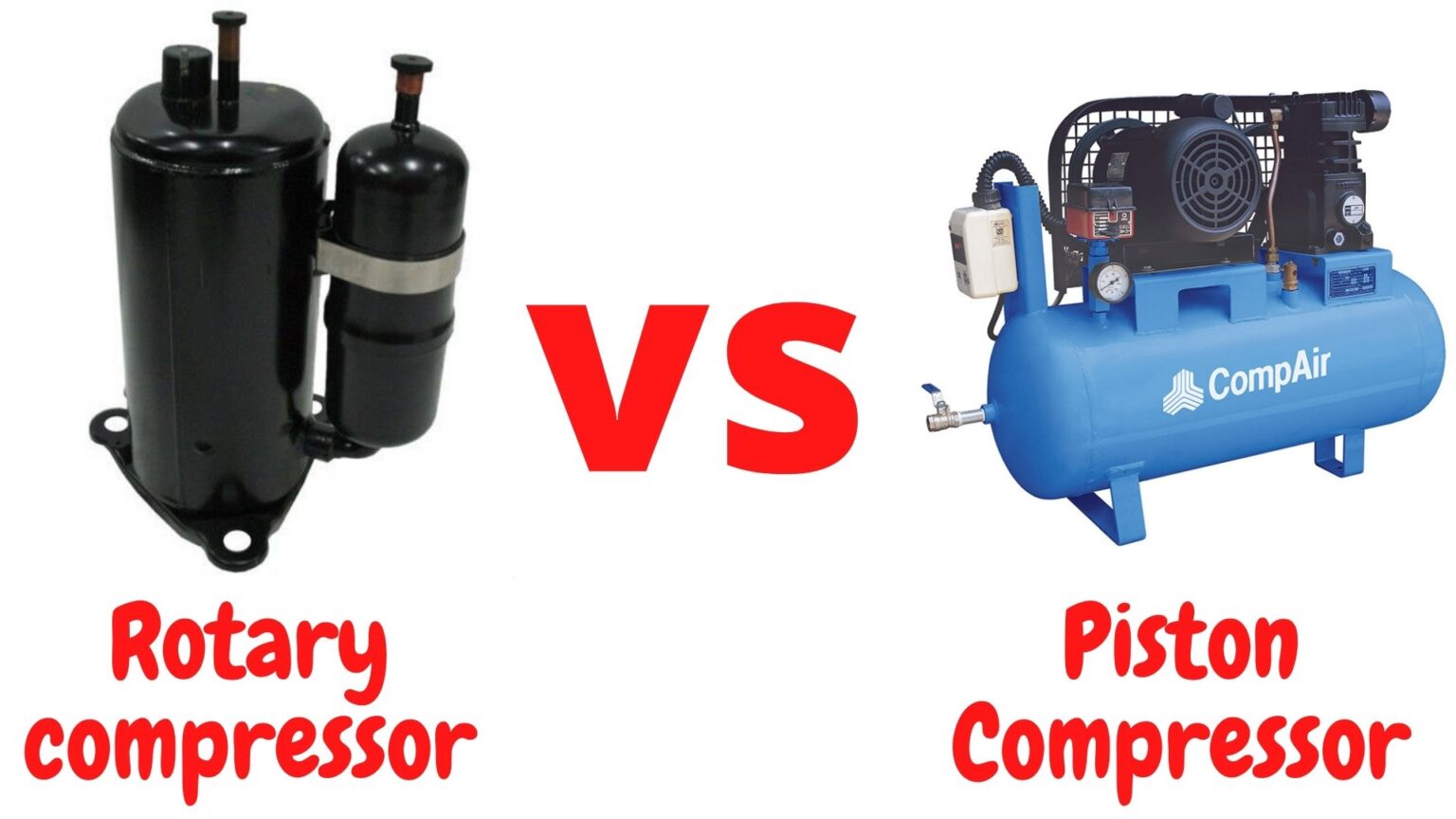 Rotary Vs Piston Compressor The Definition And Differences Between Them