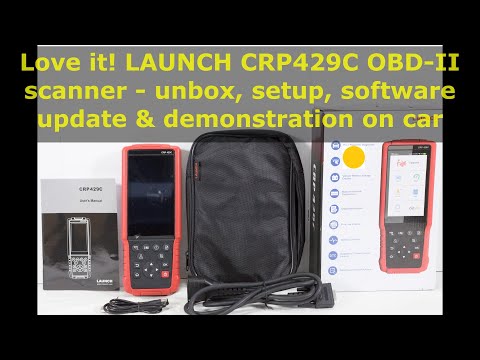 Love it! LAUNCH CRP429C OBD2 car scanner setup, software update &amp; demo