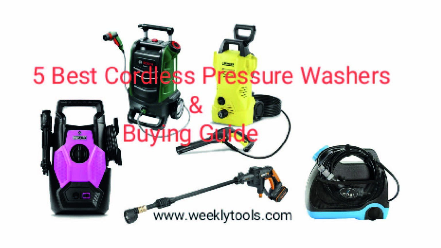5 Best Cordless Pressure Washers & Buying Guide 2022