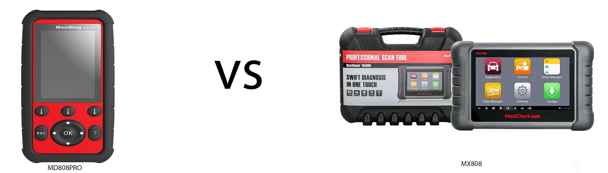 Difference Between Autel Scanner Maxicheck Pro-Vs. MD808 Pro: